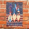Independence Day Gnome Custom Metal Sign Hanging Outdoor Signs Labor