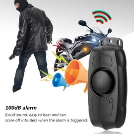 Motorcycle Security Kit Alarm System, Wireless Anti-Theft Alarm System for Motorcycles with Remote Control, Range 10-20 m USB Charge Vibration Alarm Anti-Theft Alarm System