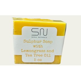 Seoul Naturals Sulphur Soap with Lemongrass and Tea Tree Oil, 5 oz