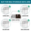 Turquoize Stretch Armrest Covers for Chairs and Sofas Couch Arm