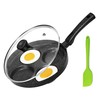 MyLifeUNIT Egg Frying Pan, 4-Cup Nonstick Fried Egg Pan, Aluminum