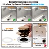 Champagne Bronze Universal Tub Drain Tip Toe Tub Conversion Kit