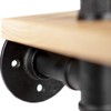 QUVIO Industrial Toilet Roll Holder with Shelf/Toilet Roll Holder Made