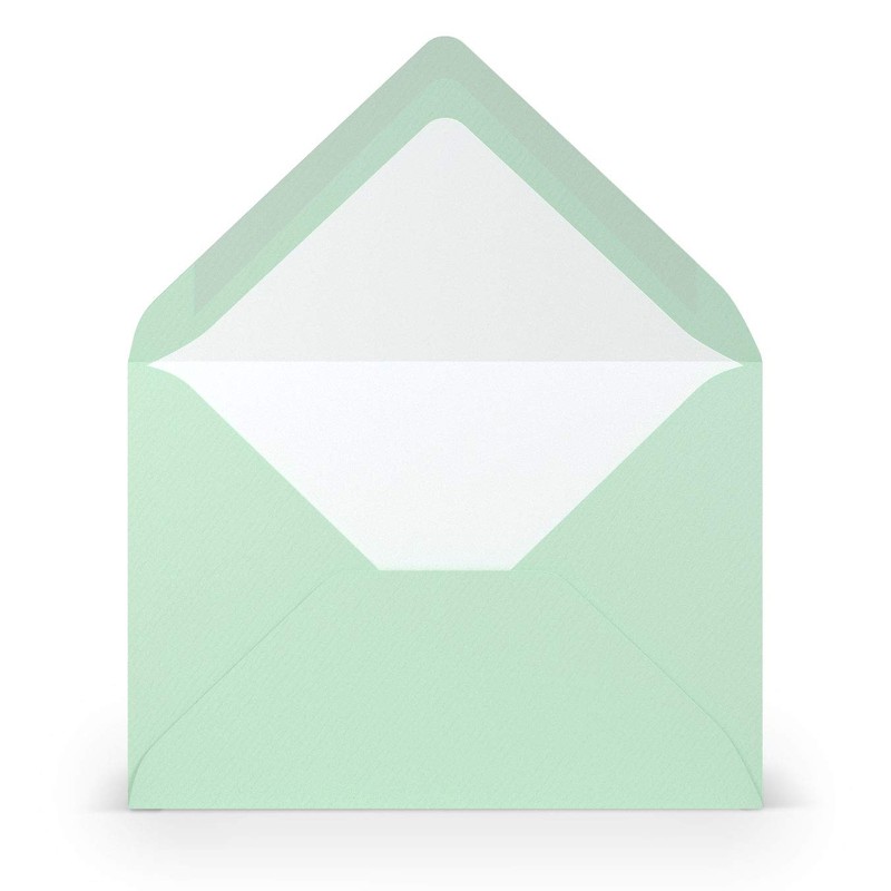 50 x envelopes in mint green - envelopes in DIN