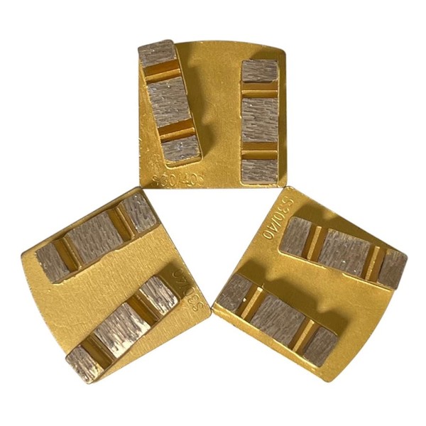 Scanmaskin Diamond Grinding Discs, Set of 3, Soft Bond, 30/40