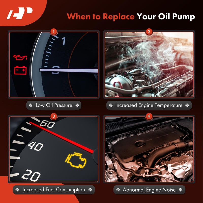 A-Premium Engine Oil Pump - Compatible with Volkswagen Beetle 1969