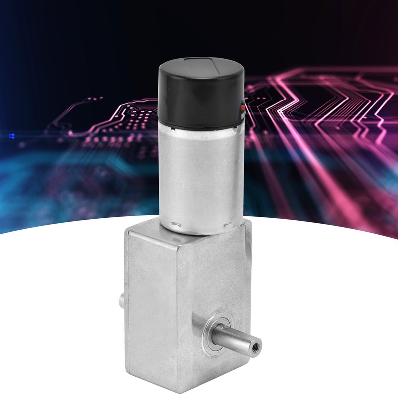 DC Worm Gear Motor 15mm Double Shaft Speed Reduction Drive