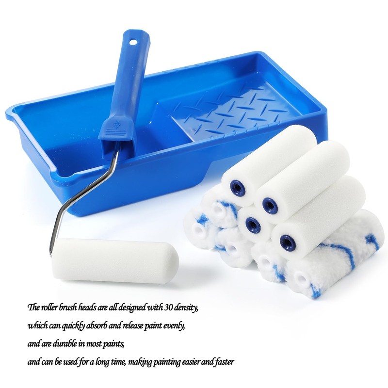 1 Piece Foam Paint Roller Set, Mini Foam Paint Roller,