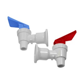 OCSParts RB217 Sunbeam Water Cooler Faucet, Tomlinson Blue and Red Handle, Combo Pack (Pack of 2)