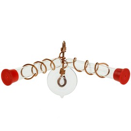 Songbird Essentials Window Wonder Two Tube Hummingbird Feeder