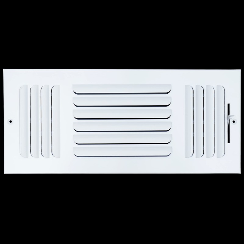 Fits 16x6 Duct Opening 3 Way Fixed Curved Blade Air
