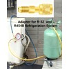 R32 R454B Brass Adapter,1/4"Female X 1/4" Male Reverse Thread Refrigerant