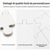 JOVYTH Puzzle In Legno Bianco 35 & 105 Pezzi, Puzzle