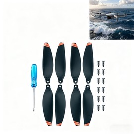 8Pcs Low-Noise Quick-Release Propellers for DJI Mini 2 / Mini 2 SE/Mini 4K Drone, Full Replacement Kit with Screws & Screwdriver, Stable Flight & Easy Installation Spare Parts