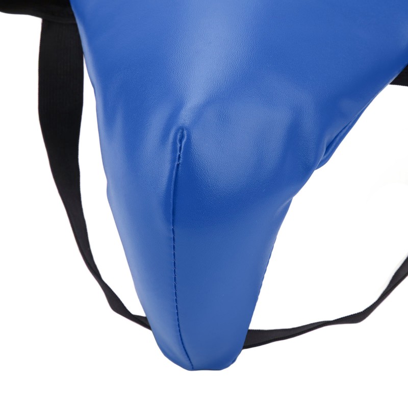 Groin Guard PU Leather Adjustable Elastic Band Boxing Groin Protector