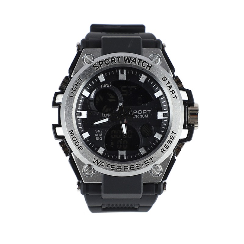 LED Sports Watch Electric Luminous Shook Proof Multi Function Quartz