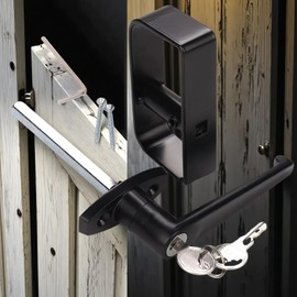 StartFine 4½" L-Handle Lock kit Shed Door Lock with samed Keys and Screws for Playhouse & Chicken Coop Door Lock 4-1/2“ L-Handle 1kit