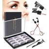 Magnetische Wimpern, 3D Falsche Wimpern, Magnet Fake Lashes ohne Eyeliner,