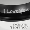 Willis Judd Mens Titanium Ring Engraved I Love You In