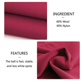 Boshen Worsted Blend Billiard Cloth Pool Table Felt Fast Speed for 7' 8' 9' Pool Table Pre Cut Bed & Rails