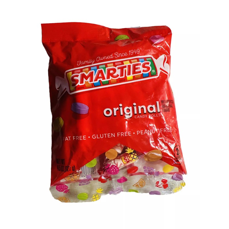 Smarties Original Candy Rolls Fat/Gluten/Pea
