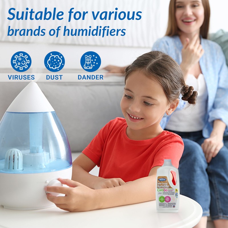Bacteriostatic Humidifier Water Treatment– Extend Filter Life Eliminate Odors &