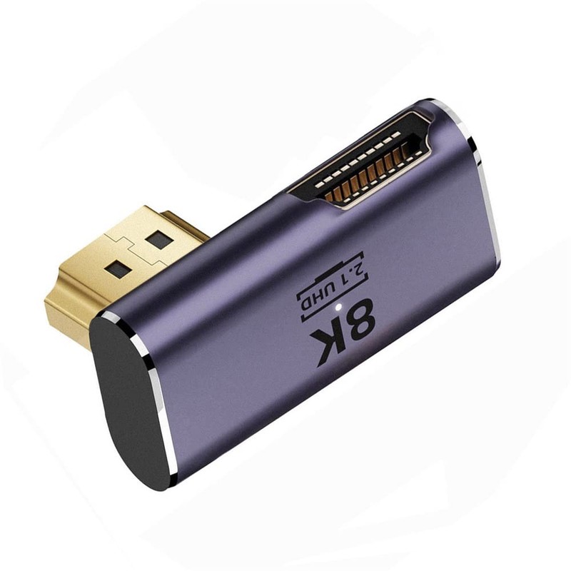 cablecc HDMI Male to HDMI 2.1 Female Low Profile Vertical