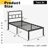 DiaOutro 16 Inch Twin XL Bed Frame with Headboard No