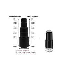 12 Inch Shop Vac Floor Brush Assembly, 1 1/4 Inch (32mm) Universal Replacement Floor Brush Head, 360° Swivel Vacuum Cleaner Attachments With Wheels