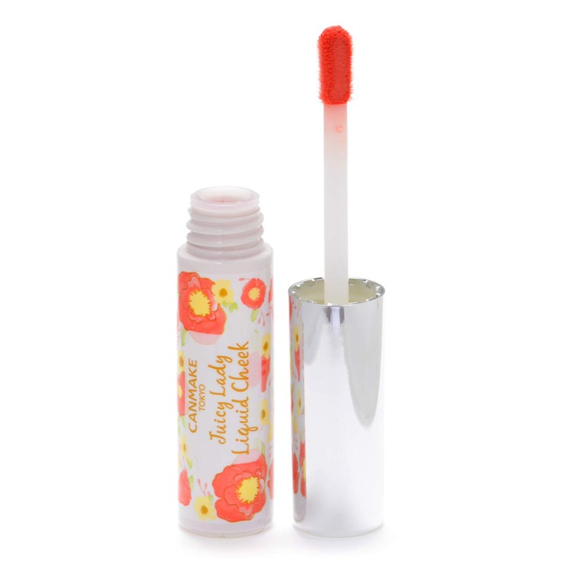 Canmake Juicy Lady Liquid Cheek 02, Mango Orange, 0.1 oz