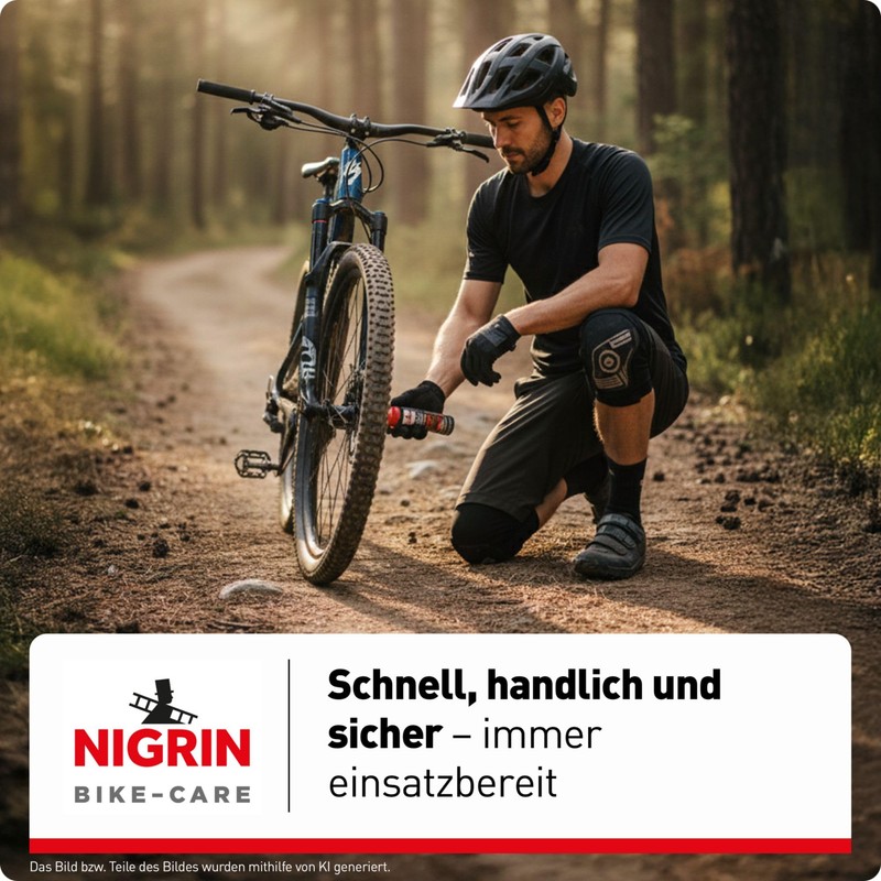 Nigrin, Schiuma ripara-fori per copertoni bici, 75 ml