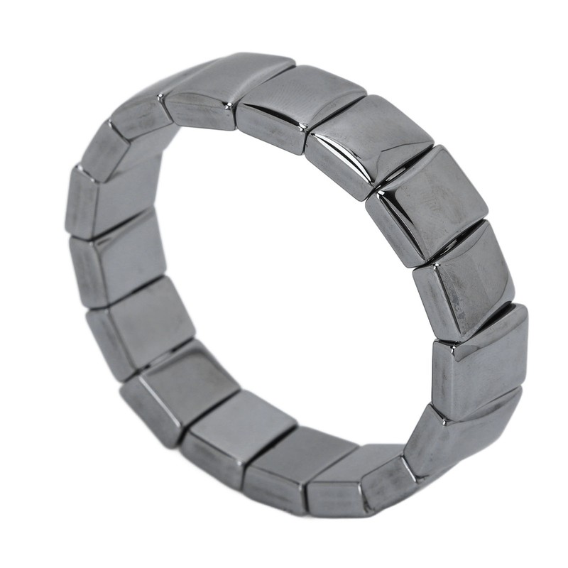 Terahertz Bracelet Rectangle Beads Enhance Physical Fitness Terahertz Healing Stone