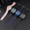 Danxancy Bands for Moonswatch Watch,Curved End Rubber Watch Strap Compatible