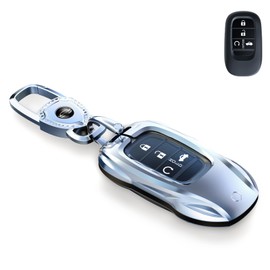 saxsion for Honda Key Fob Cover,Fit Accord Civic Avancier CRV URV Odyssey Elysion Inspire Ridgeline Car Key Fob Case Holder (Fashion Silver，For Honda-B)