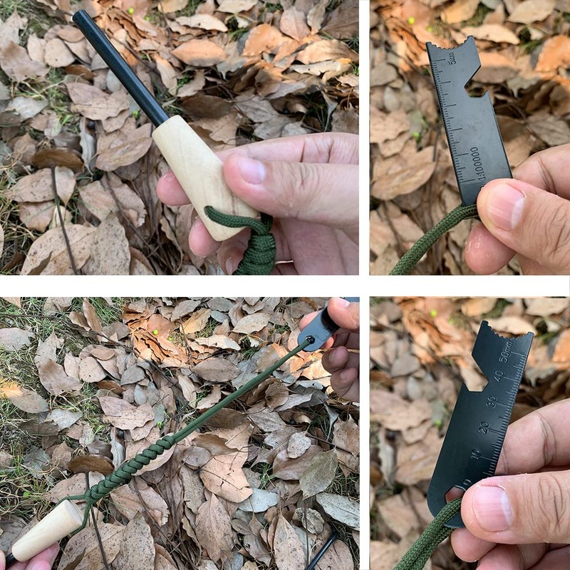 Fire Starter Survival Kit, Larger Ferro Rod with Striker Lanyard