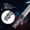 FTVOGUE 5pcs 4-Flute Drill, Milling Tools Milling Cutter End Mills
