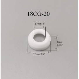 RIVERWELD TIG Gas Lens Insulator Cup Gas Gasket 18CG 18-7 54N63 54N01 Fit PTA DB WP 17 18 26 TIG Welding Torch Accessories 13pcs
