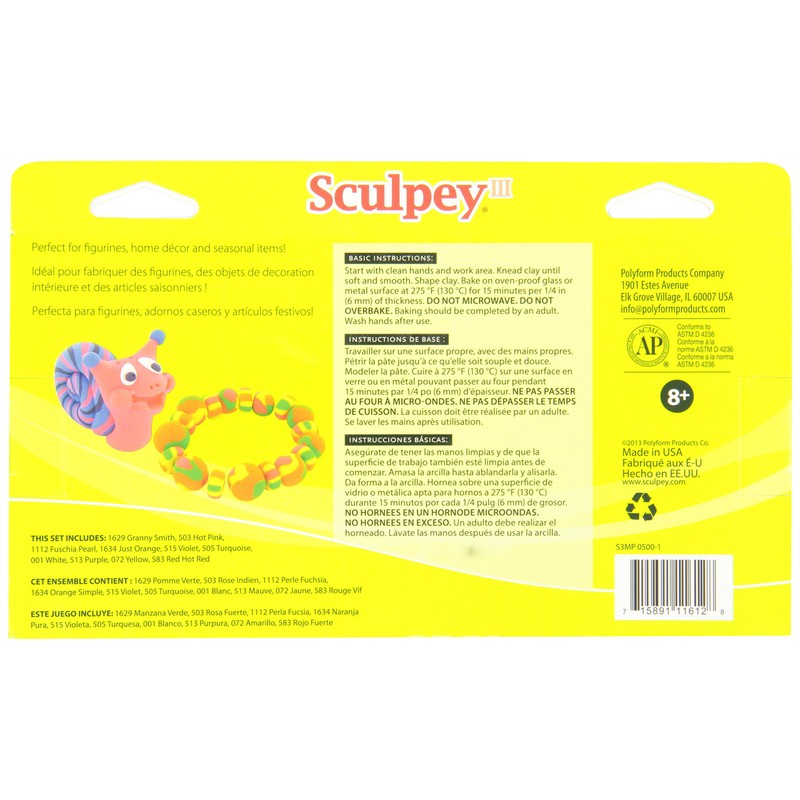 Polyform Products Sculpey III Multipack