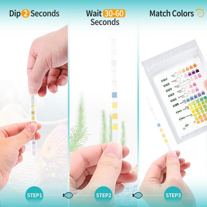 JINDUN 9 in 1 Aquarium Test Kit for Freshwater and