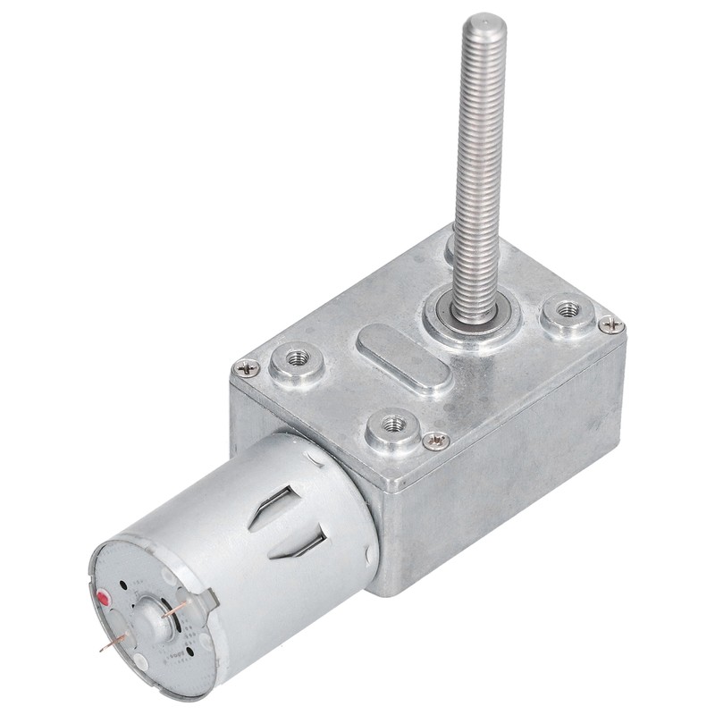 Gear Motor Speed Reduction Worm Self Locking M6 Thread 50mm