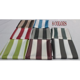 STRIPE CANVAS AWNING FABRIC WATERPROOF OUTDOOR FABRIC 60" Blue/WHTE (1 yard)