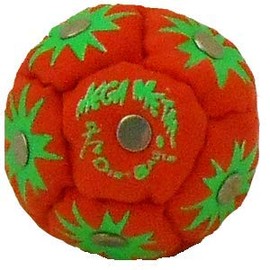 Dirtbag Mega Metal Footbag Hacky Sack, Handmade Footbags, Flying Clipper Original Design, Steel Pellet Blend - Orange.