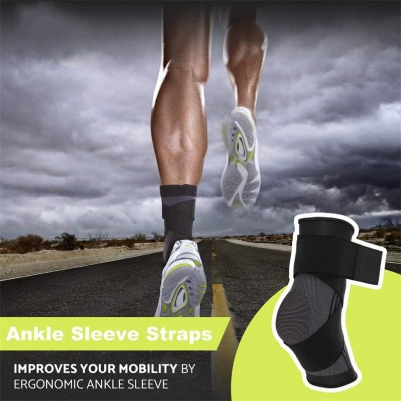Poemtian Adjustable Ankle Brace for Women and Men, Ankle Support,