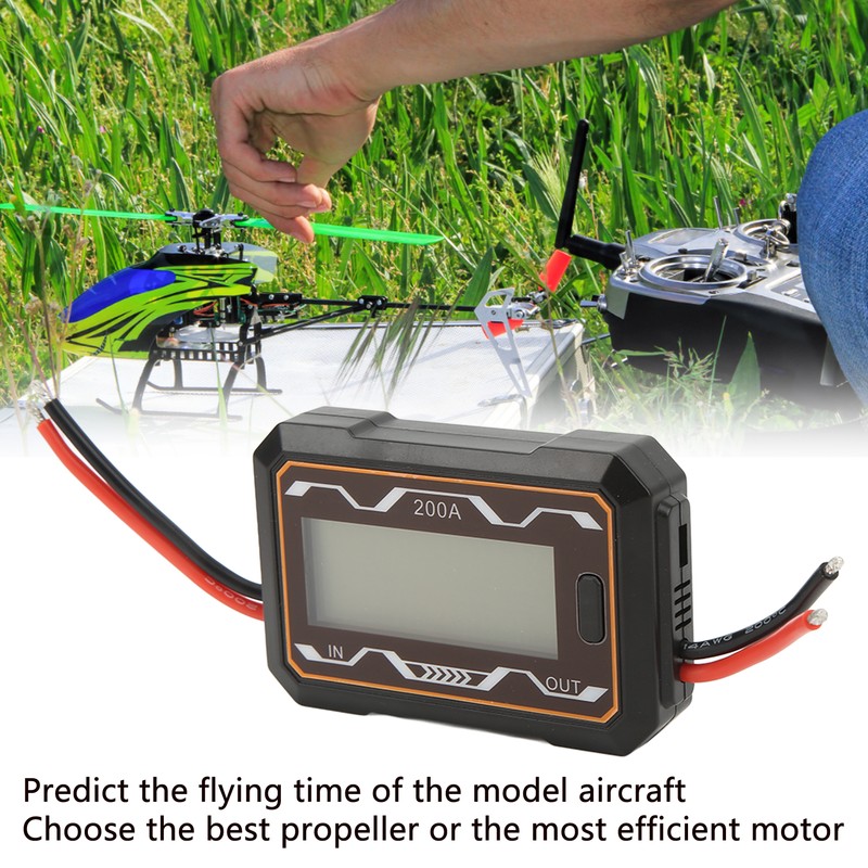 RC Power Meter 200A High Precise Voltmeter Ammeter Wattmeter Power