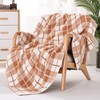 Panku Plaid Blanket, Ultra Soft Cozy Throw Blanket, Warm Fluffy