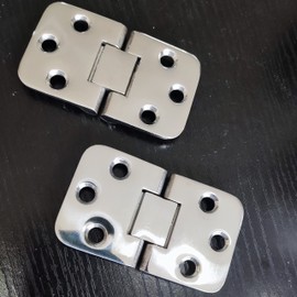 316 Stainless Steel Self-Supporting Folding Table Hinges, Marine Boat RV Yacht Cabinet Cupboard Strap Hinge Door Hinge Folding Table Hardware (4Pack)