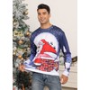 Fanient Unisex Ugly Christmas Jumper, 3D Print, Long-Sleeved Crew-Neck Shirt