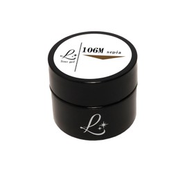 LinoGel Lino Gel Color Gel, 0.2 oz (5 g), Compatible with LED/UV Light, 106M Sepia Sepia Professional Gel Nail Color, Nail Gel Nail Color, Single Item