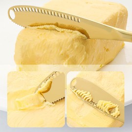 Generic Butter Knife Set of 3-Piece Size, Silver Butter Spreader, Cheese Knife, Spreader Knives, Stainless Steel