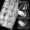 Bellelfin Short Almond Nail Tips, 420Pcs Soft Gel Nails Tip,
